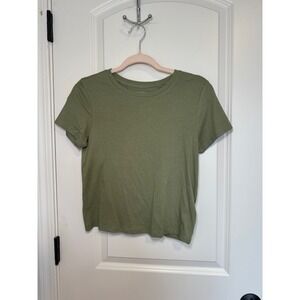 Old Navy Womens Olive Green Short Sleeve Crewneck T-Shirt Size M NWT 537378-25-1